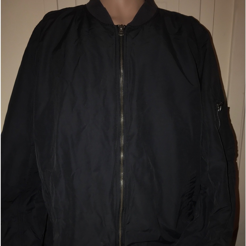 Gap Y2K Black Flight/Bomber Jacket